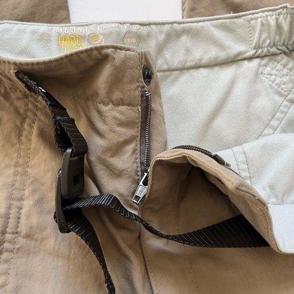 Mountain Hardwear Athletic Hiking Convertible Pants / Shorts Khaki Color Sz L - Picture 5 of 14